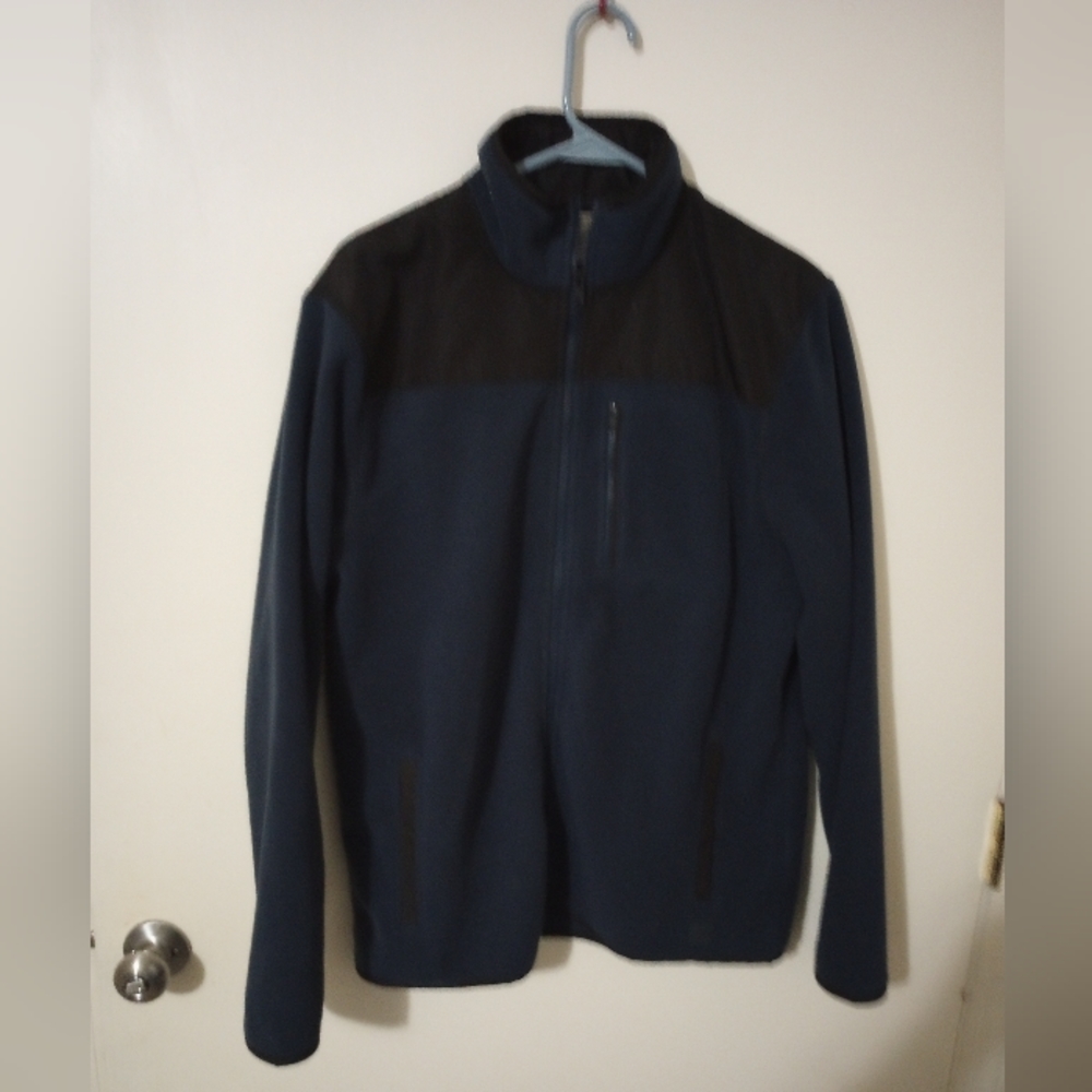 Calvin Klein men's fleece full zip size large Blue